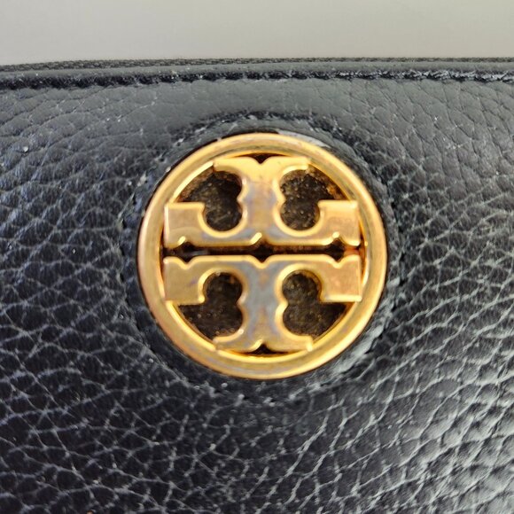 Tory Burch Black Leather 3/4 Zippered Wallet - Picture 7 of 8